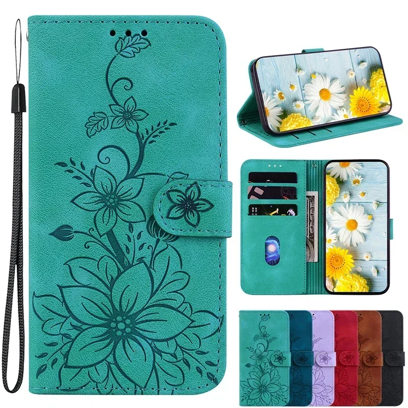 Magnetic Leather Phone Case for Motorola MOTO G POWER 5G G PLAY 4G 2024 G Stylus 5G 2022 G PURE One 5G Flip Cover Wallet Case