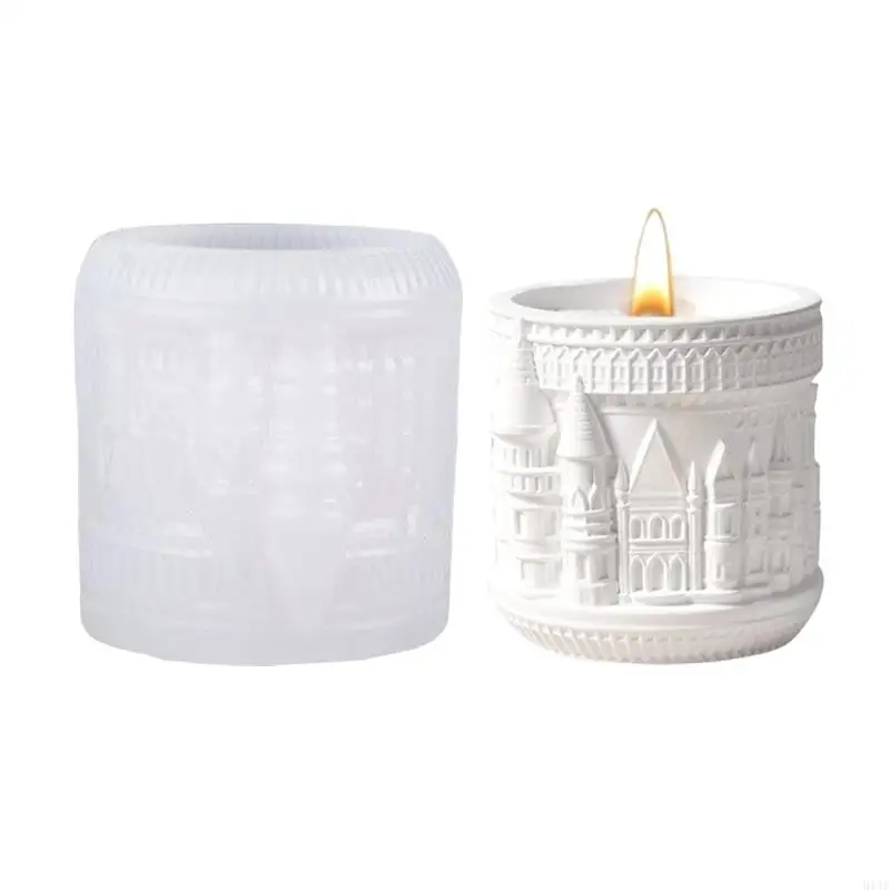 

91AF Flexible Silicone Craft Mould for Resin Castles and Decorative Containers Home Decoration Daily Casual Use