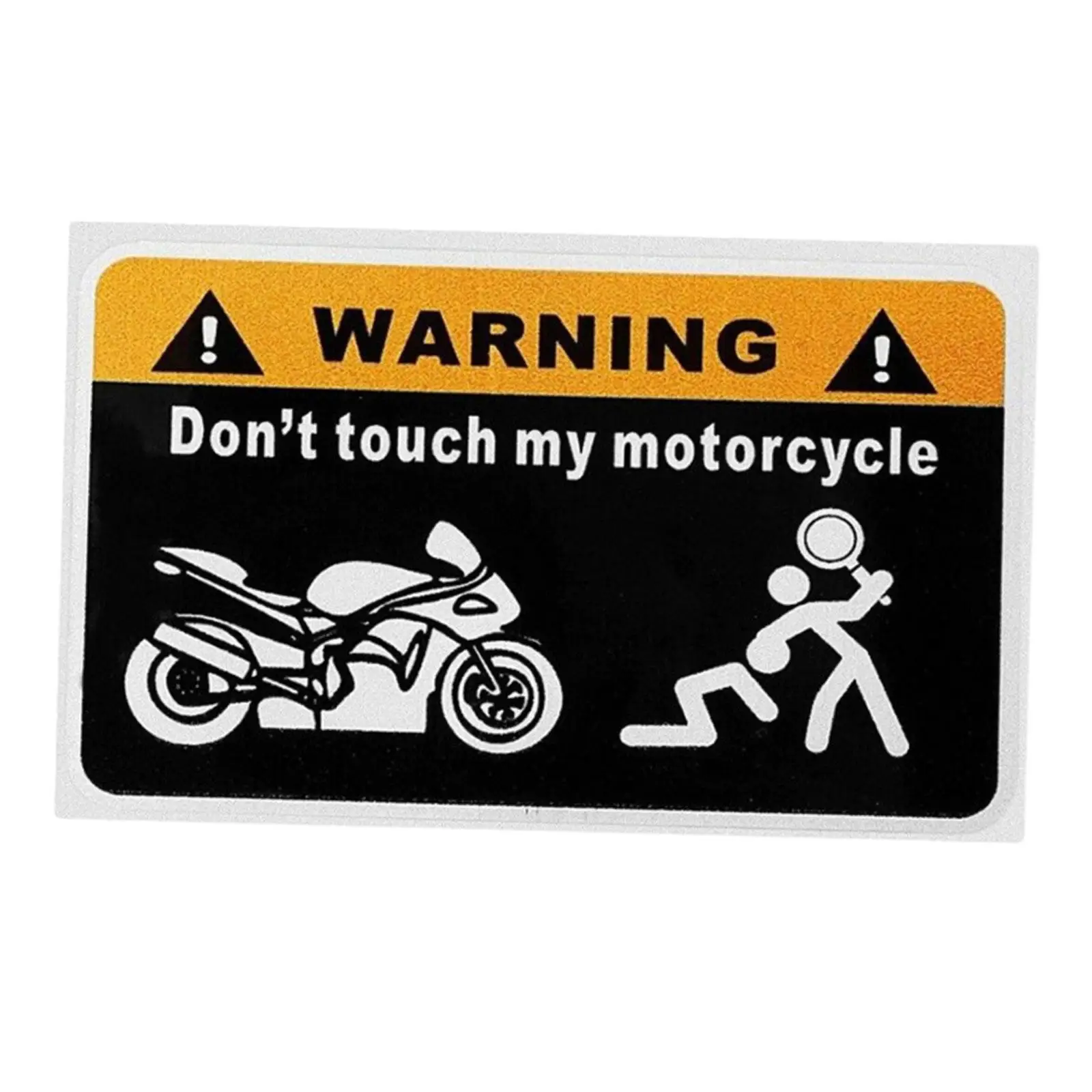 

Car Sticker Don't Touch My Motorcycle Wear Resistant Portable Stylish Decal Reflective for Car Trucks Motorcycle