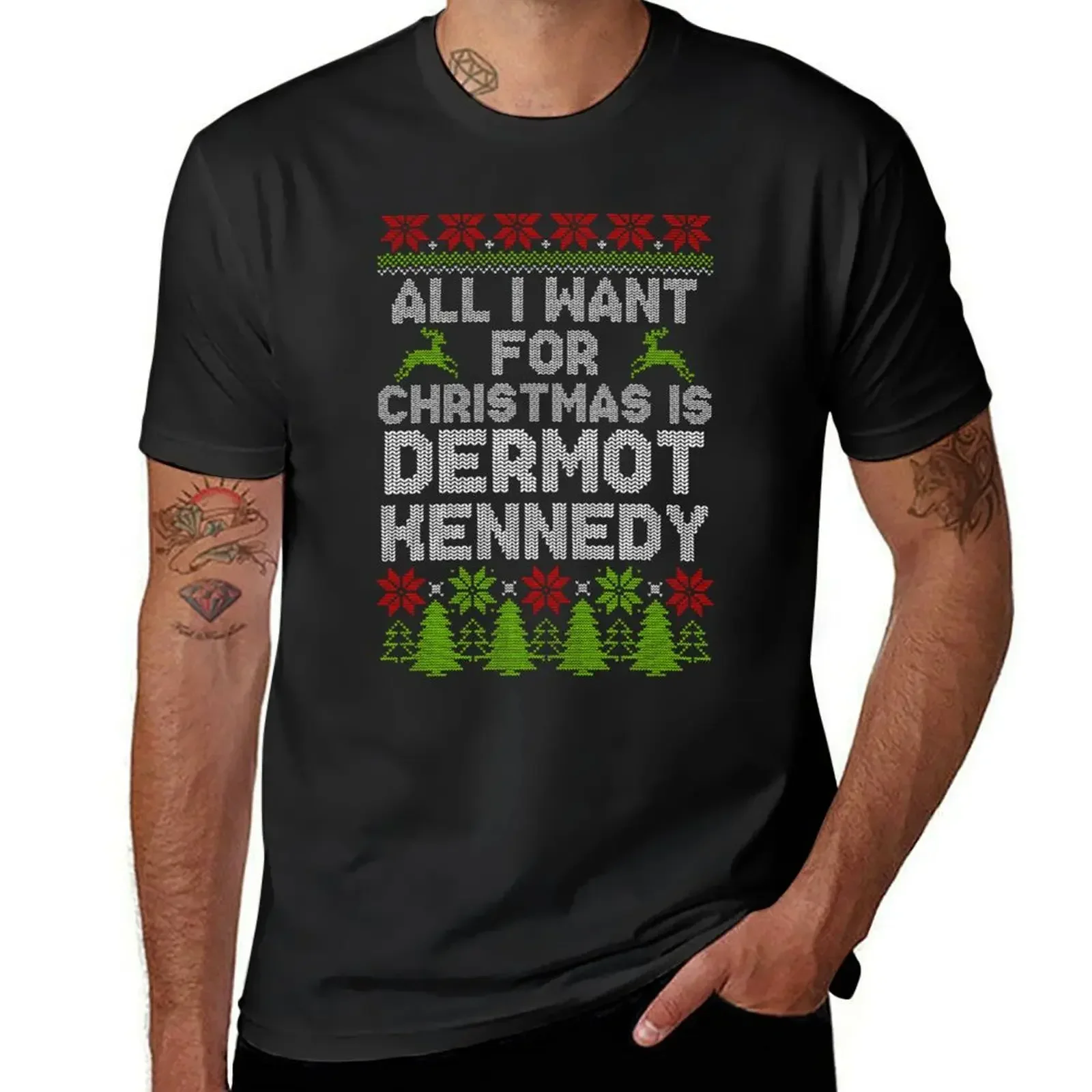 

All-I-Want-For-Christmas-is-Dermot-Kennedy T-Shirt sports fans plain heavyweight t shirts for men