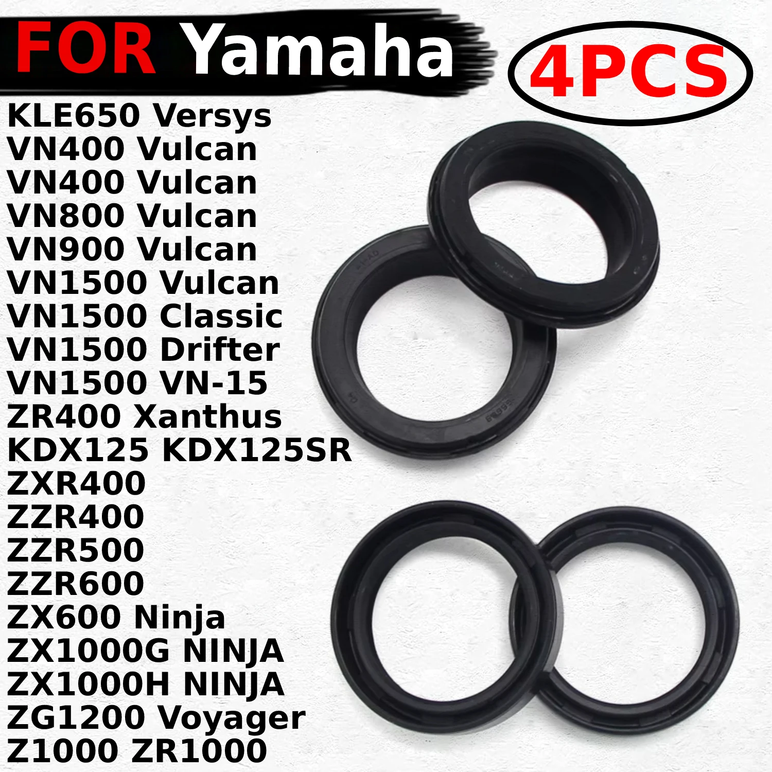 Motorcycle Damper Oil Seal Dust Seals For Kawasaki 92049-0058 92049-0125 VN900 Vulcan Classic VN1500 Drifter Tourer Nomad Custom