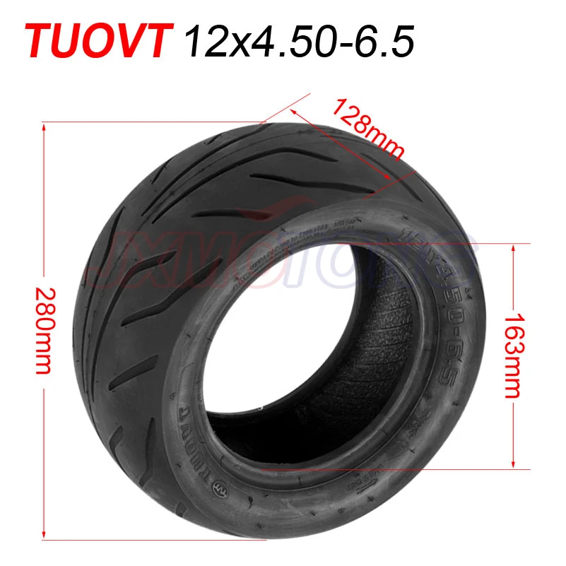 12x4.50-6.5 Tubeless Tires Suitable For Scooter Wear-resistant New Electric Scooter 12*4.50-6.5 Tubeless Tyre Accessories