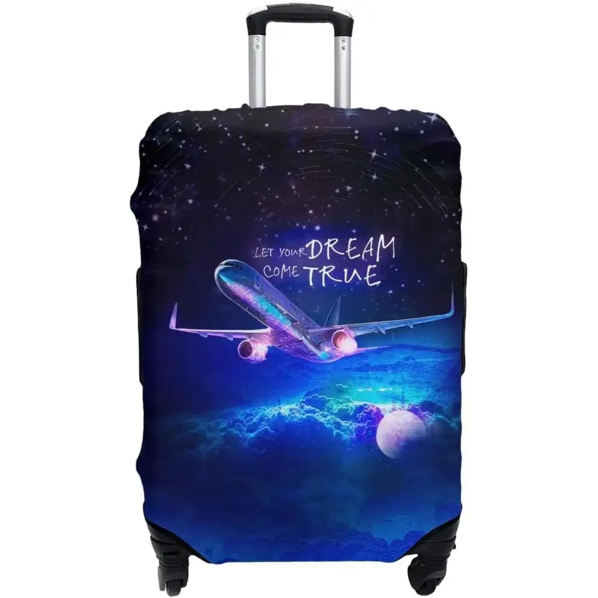 

Cover Stretchy Spandex Suitcase Covers for Luggage with Zippers Elastic Straps, Durable