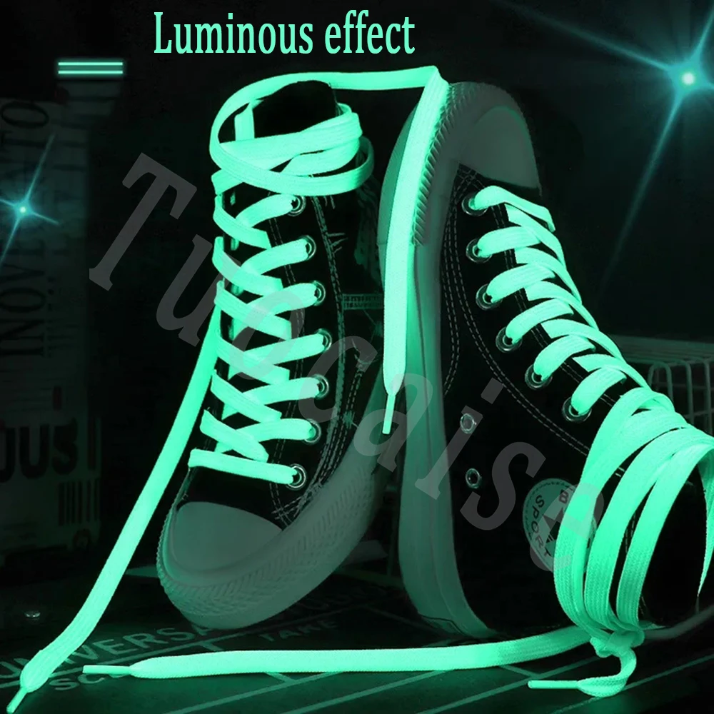 Luminous Shoelaces Men Women Sports Shoes Laces Runner Shoelace Glow In The Dark Night Classic Shoestrings Reflective Shoe Laces