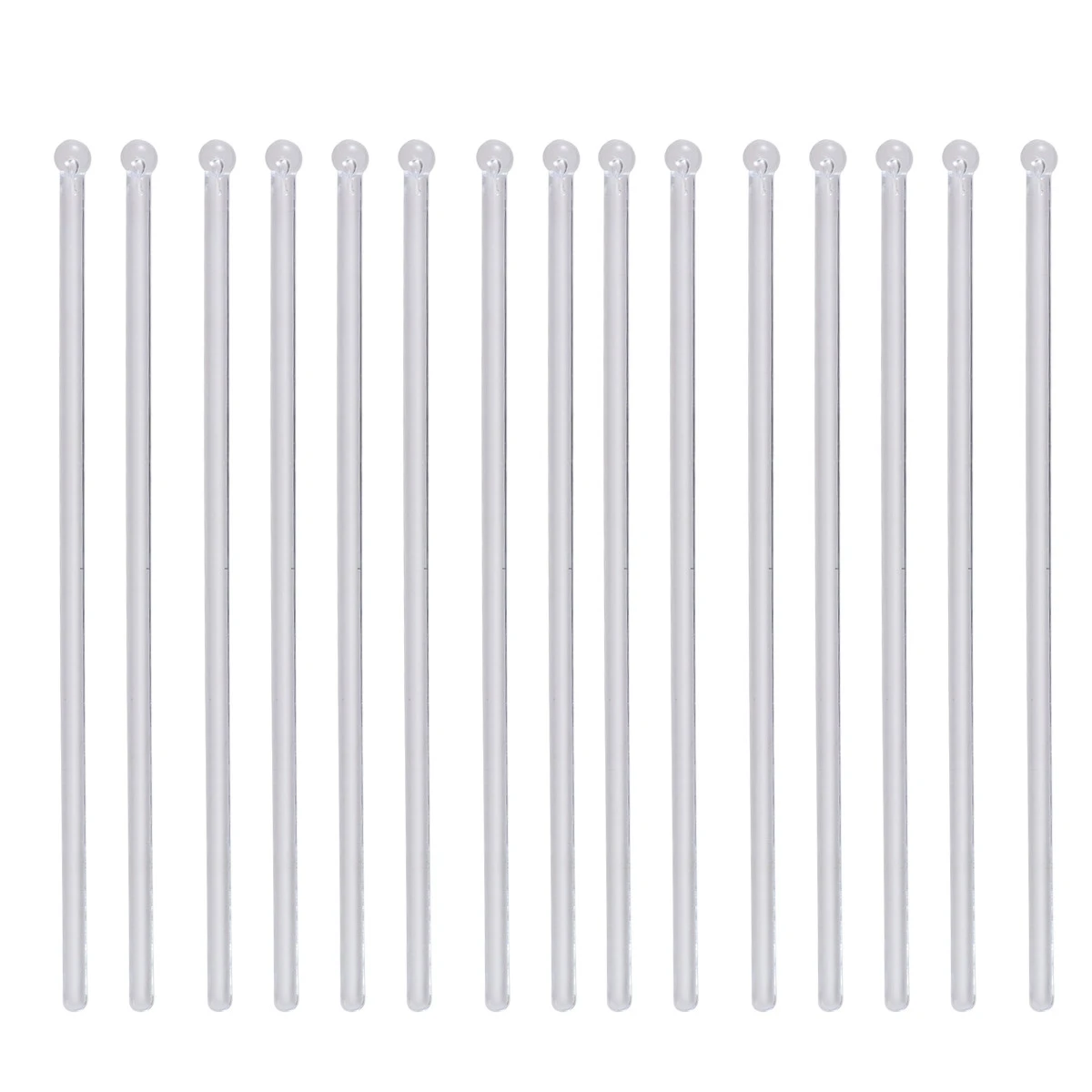 

50 Pcs Swizzle Stick Transparent Stirring Drink Decoration Sticks Decorative Stirrer
