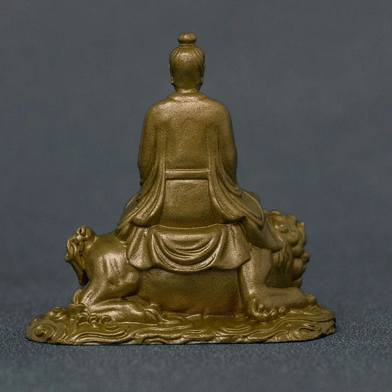 The bronze statue of Taiyi saving the suffering Heavenly Lord Dongji Qinghua Emperor brass ornaments