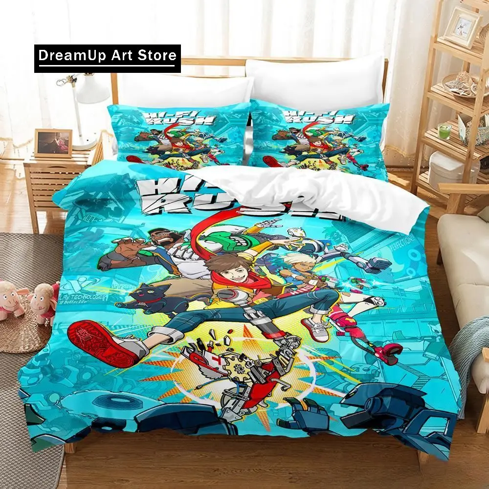 3d Print Game Hi-Fi Rush Bedding Set Single Twin Full Queen King Size Bed Set Adult Kid Bedroom Duvet cover Sets Home Textiles