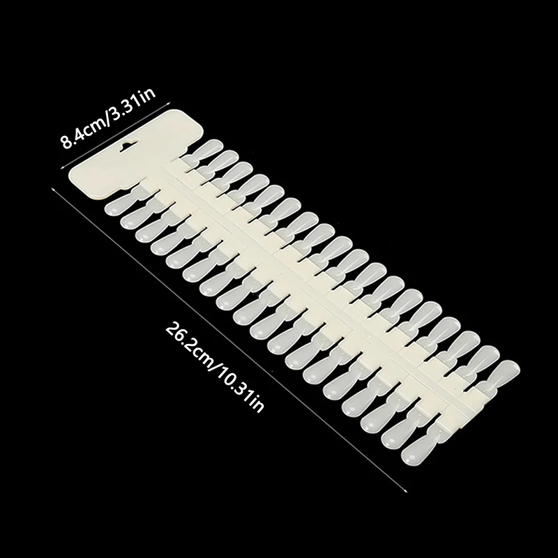 36pcs Natuurlijke/Clear Kleurenkaart Verwijderbare Nail Art Display Valse Nagel Tips Rack Teardrop Ontwerp Manicure Gel Polish Praktijk tool