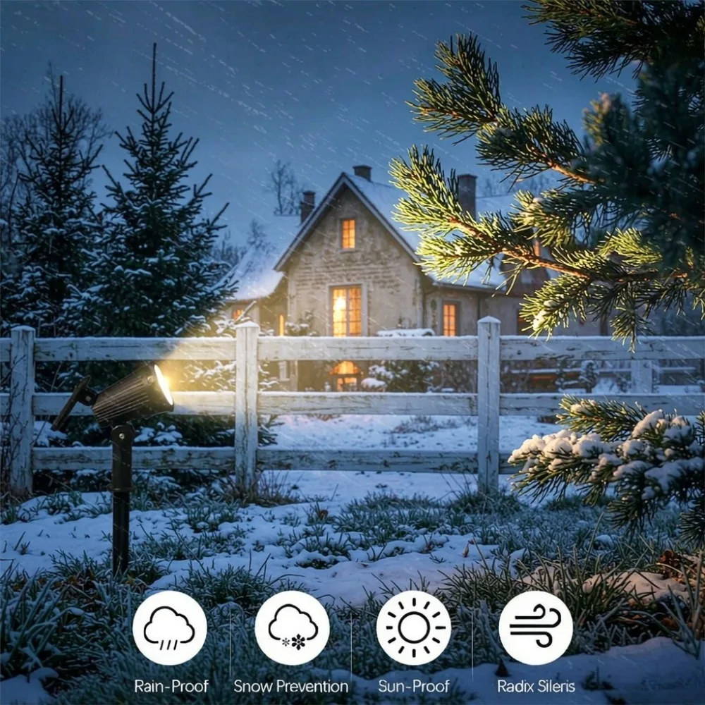 LED Solar Spot Light Outdoor Waterproof Spotlights Solar Garden Lights Landscape Lighting Decoration Pathway Lawn Lamp
