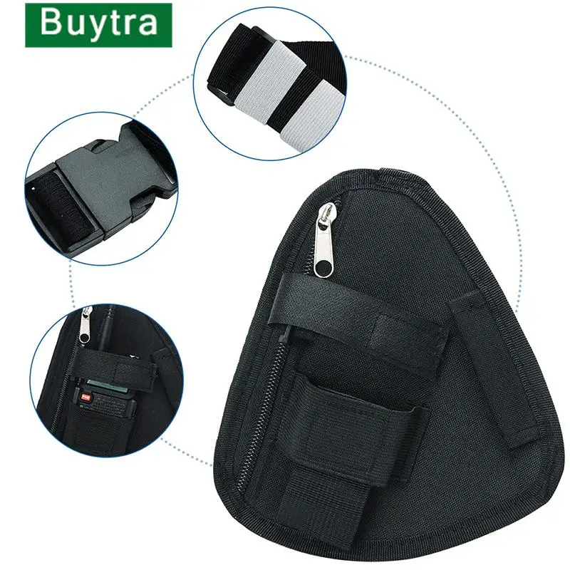 1PC Adjustable Radio Harness Bag Front Pack Triangle Chest Bag Pouch Holster Carry Case For Walkie Talkie