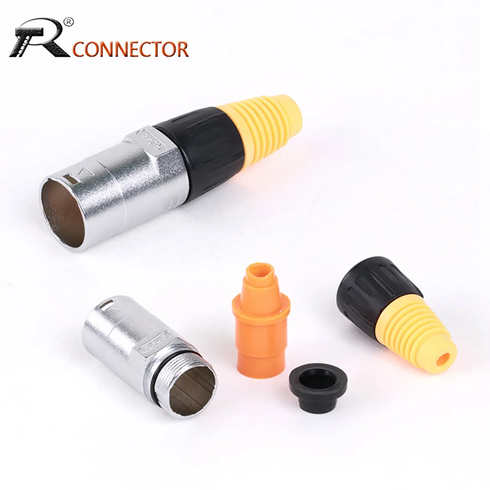 IP65 RJ45 Male Aviation Plug RJ45 Cable Plugs Industrial Network Ethercon Ethernet Converter D Socket Panel Ethernet Connector