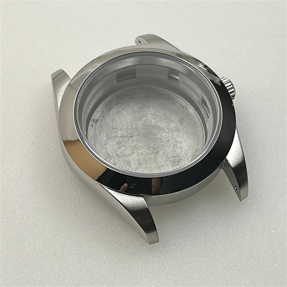 مجموعة حزام ساعة 41 ملم 36 ملم، حافظة من الفولاذ المقاوم للصدأ 316L سوار من زجاج الياقوت NH35، لحركة NH35A NH36 4R35A 4R36A #5