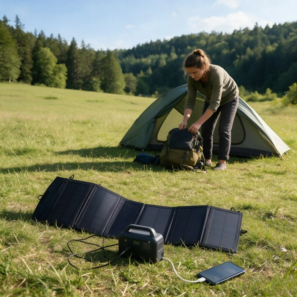 Portable Foldable Waterproof Solar Panel Charger 25W Dual USB Solar Charger Outdoor Camping Hiking Fishing Travel Emergency