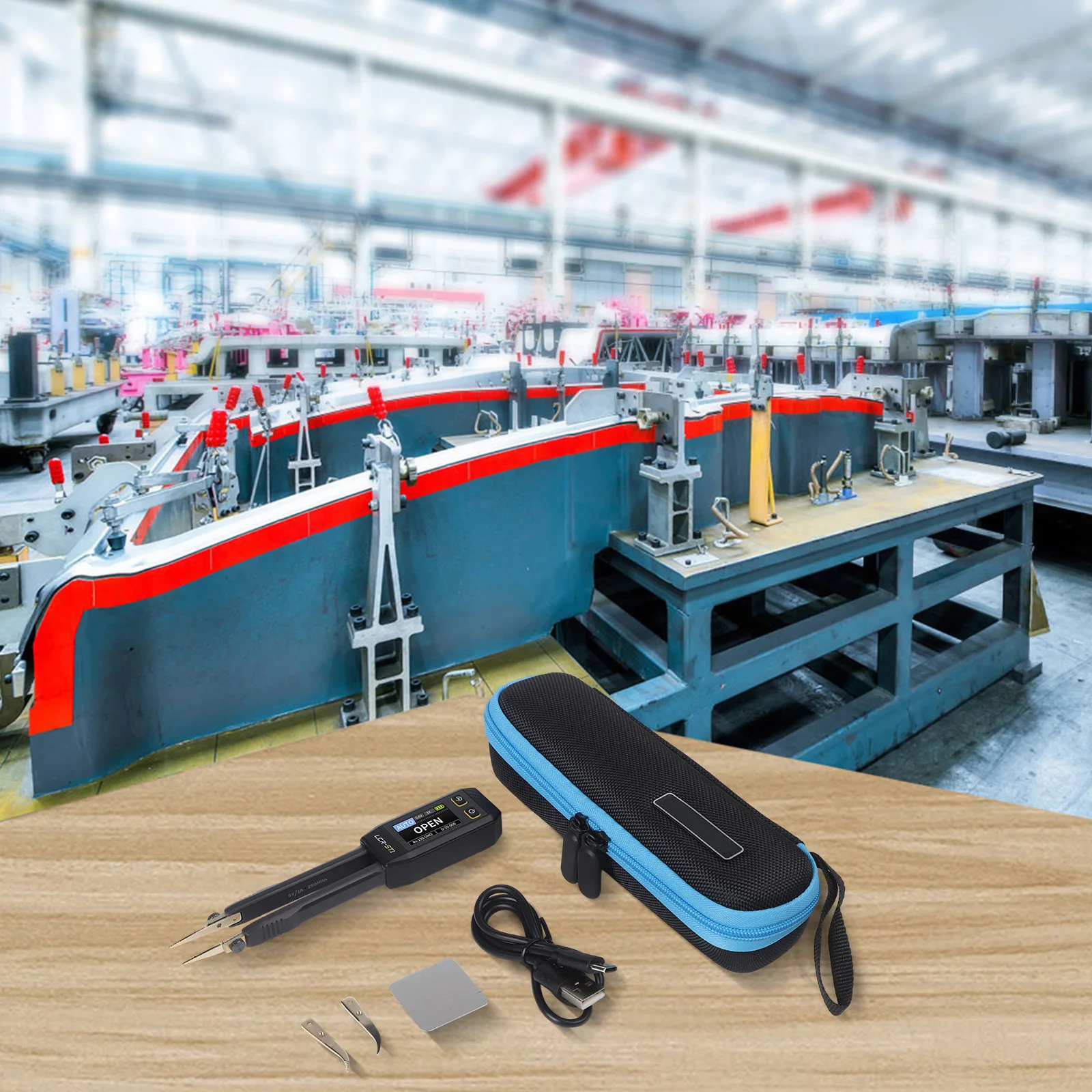 

1 комплект, интеллектуальный пинцет-бридж для LCR-ST1, пинцет, цифровой мостовой измеритель, высокая четкость, цветной дисплей, электроинструменты