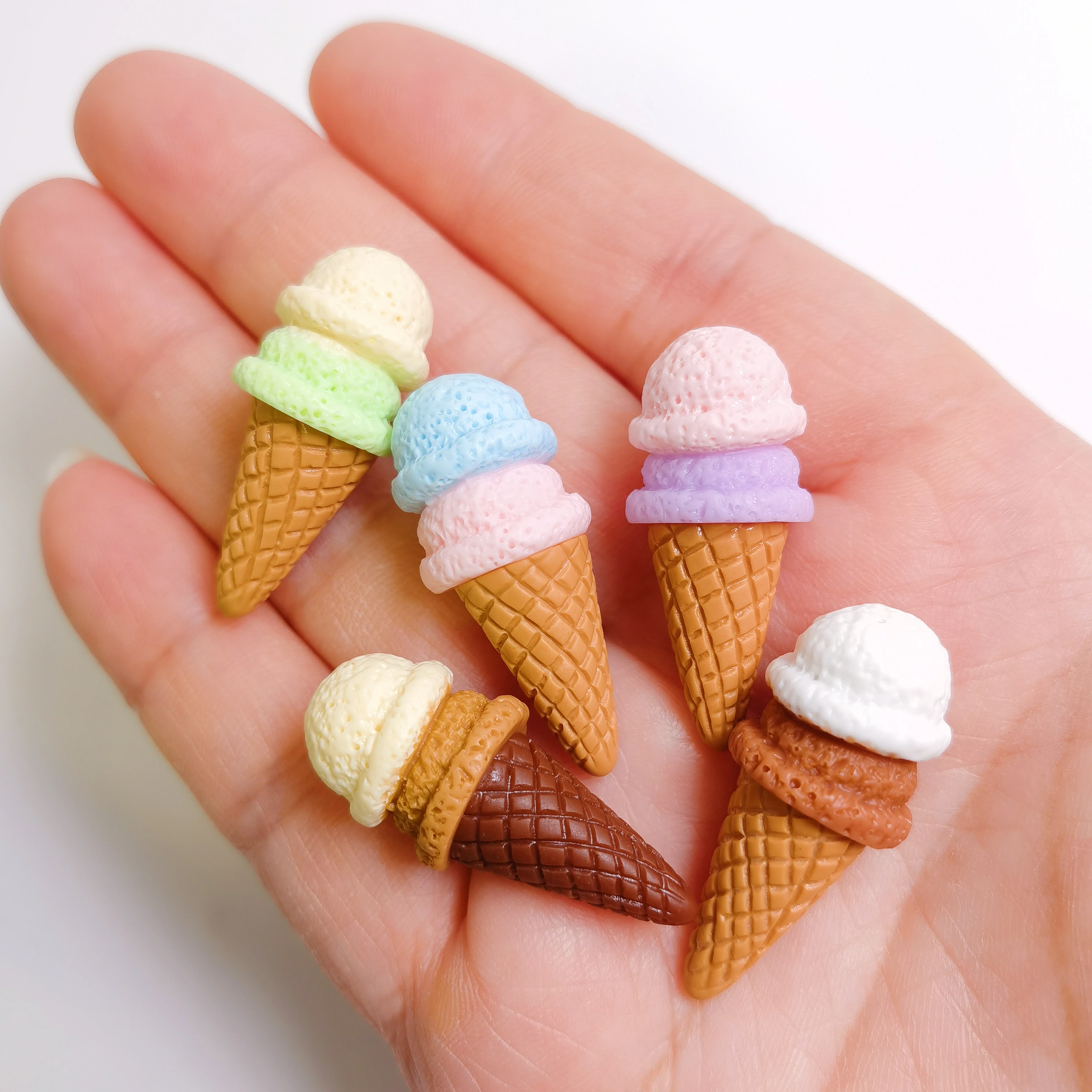 Resin 3D Ice Cream Simulation Food Art Supply Embellishments Minitures Dollhouse Handicrafts Decoration