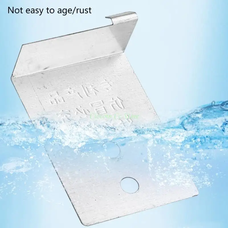 X90F 20Pcs Kitchen Cupboard Door Hinge Repair Plate Alloy Hinge Fixing Plate