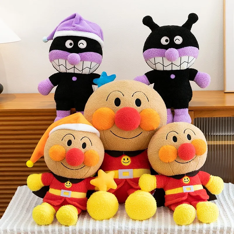 

Kawaii Anpanman Plush Toy Cute Filled Doll Bacterium Cartoon Stuffed Animal Kids Birthday Gift for Children Soft Toys Collection