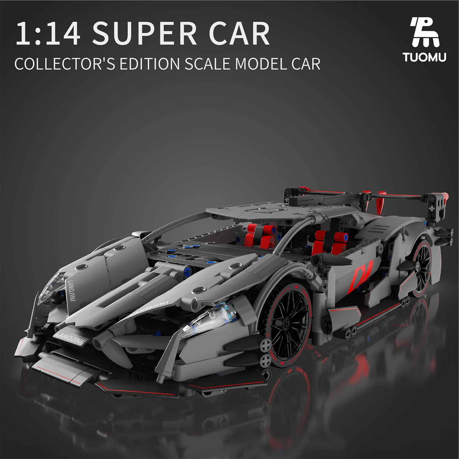 مجموعة مكعبات بناء سيارات السباق الفنية - مجموعة نماذج تعليمية جذعية متحركة للبالغين والأطفال #3