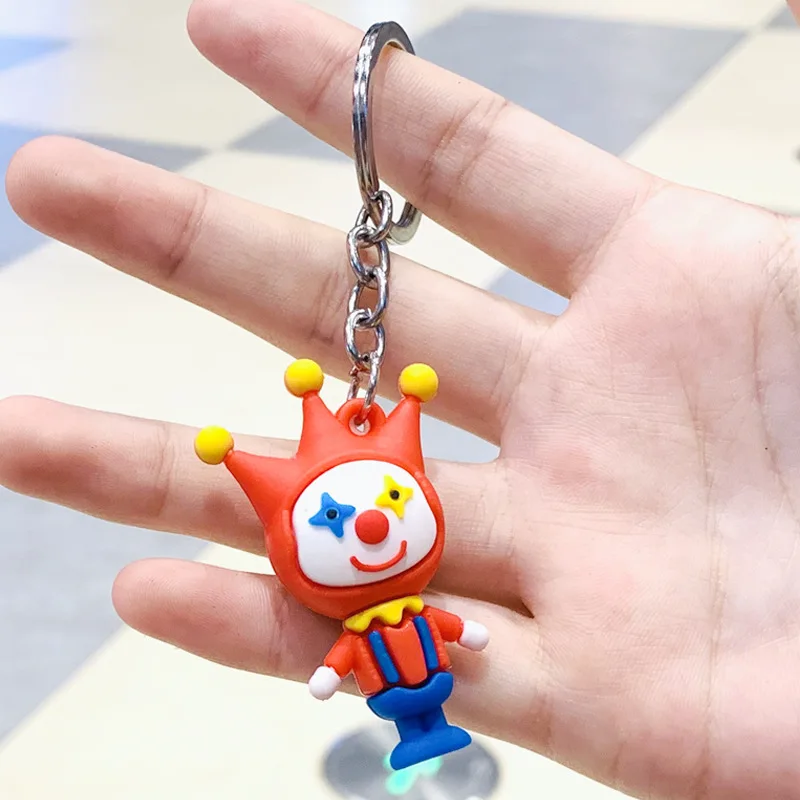 المهرج المفاتيح كيرينغ مهرج قلادة سلسلة ملونة الطفل سلاسل الزخرفية السوار المفاتيح