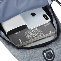 2025 New Multifunctional Chest Bag Men's Fashion Trend Oxford Cloth Shoulder Bag Korean Style Casual Waterproof Messenger Bag 3
