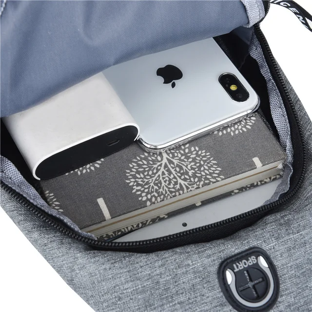 2025 New Multifunctional Chest Bag Men's Fashion Trend Oxford Cloth Shoulder Bag Korean Style Casual Waterproof – view 3