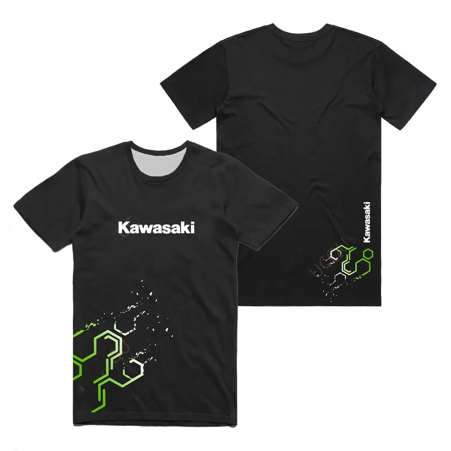 

2024 Kawasaki 3D Printed T-shirt Latest Outdoor Sports Shirt Summer Classic T-shirt Adult Loose Sports Motorcycle Racing Driver