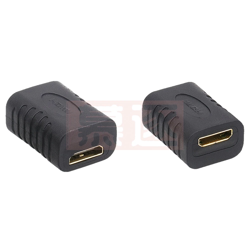 1 buah adaptor HDMI Mini kompatibel dengan Mini HDTV untuk adaptor wanita ke wanita Mini HD Tipe C ke Tipe C