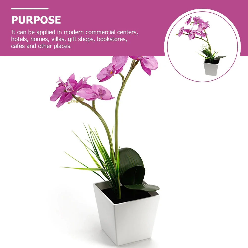 

9 LED Beads LED Bonsai Light Artificial Orchid Flower Decorative Table Lamp for Home Hotel Cafe Garden Indoor Decoration