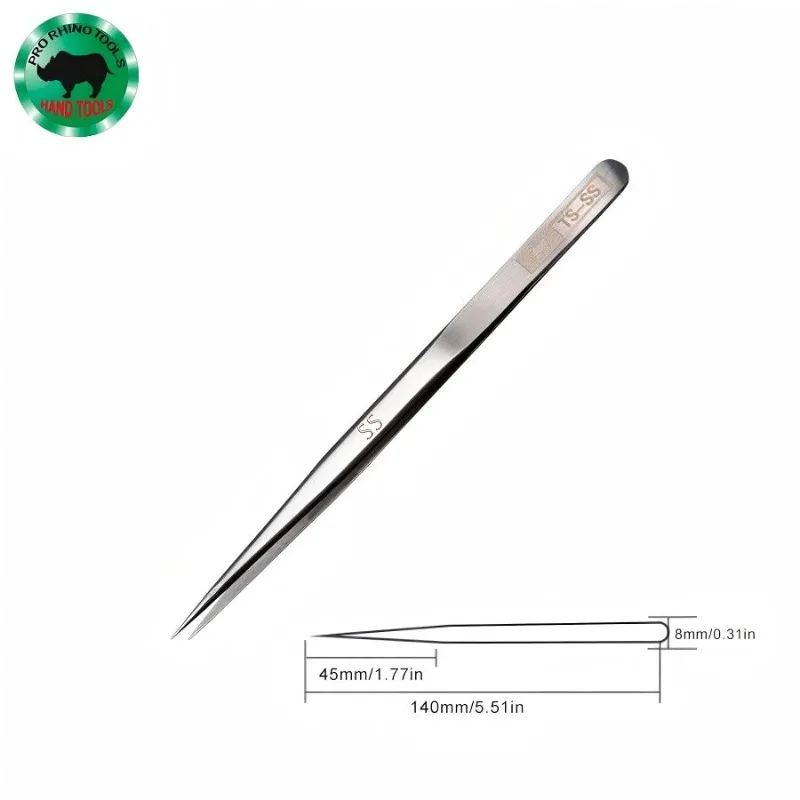 Pinça RHINO japonesa (TS-00/2A/3C/7A/SA/SS) - Precisão, para relógio/telefone/eletrônica/reparação de joias, ferramenta manual