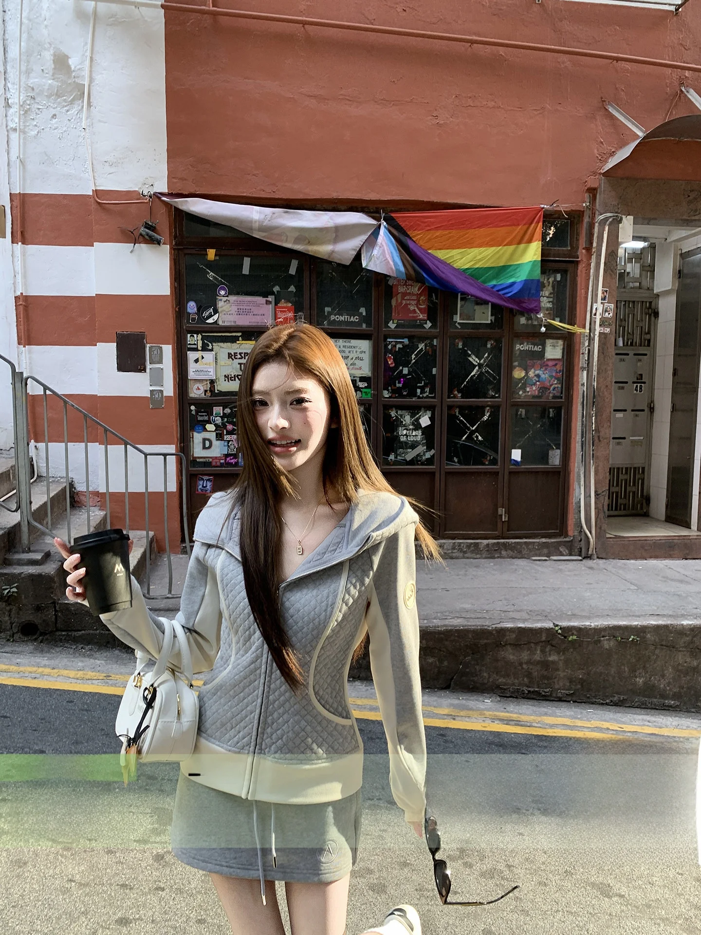 

Aviva on Earth Women's Hoodie Set Casual Chic Korean Sle Spring Faion Outerwear Long Pants High Waist ort Length