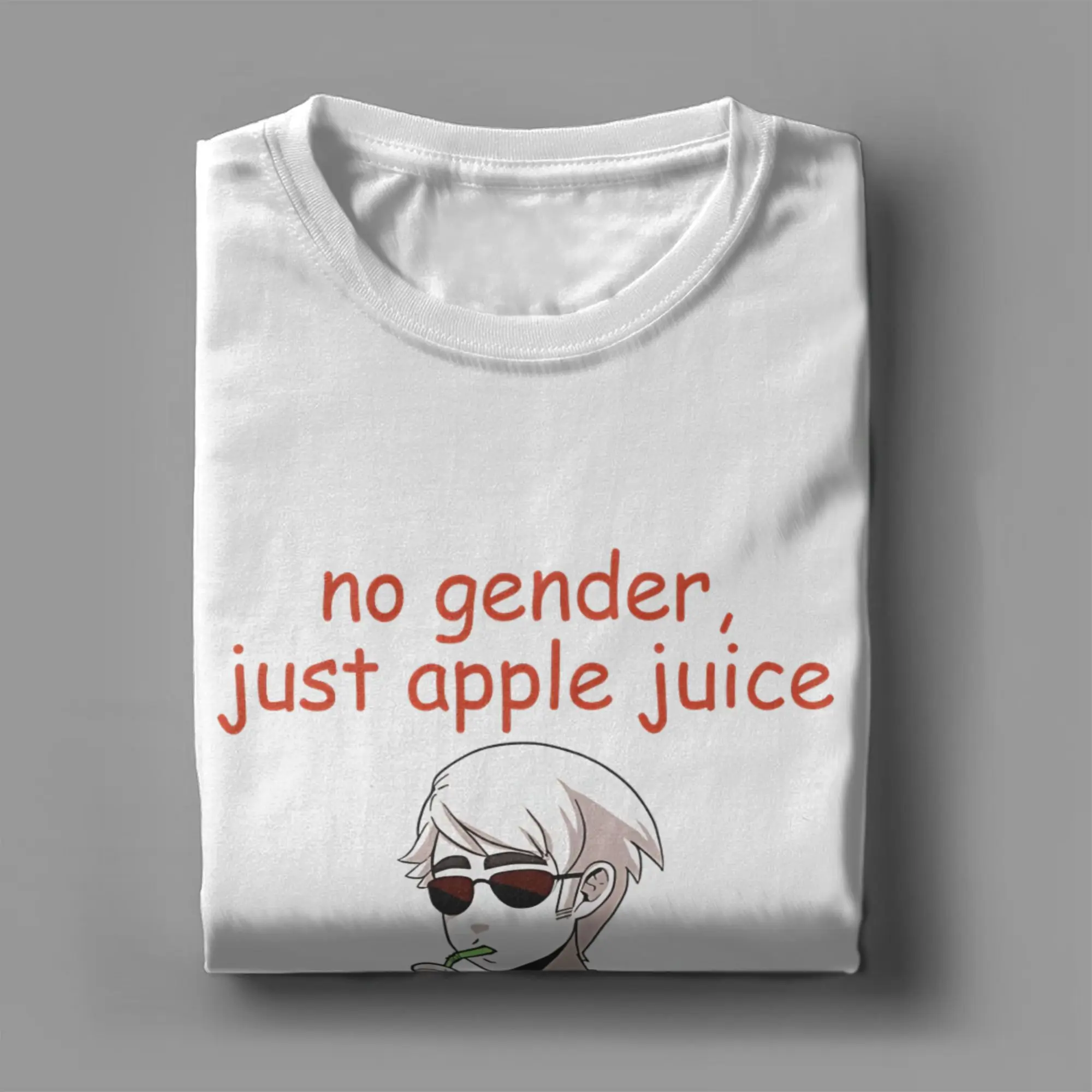 ديف سترايدر لا جنس فقط عصير التفاح Homestuck الزي للجنسين تي شيرت 100% قطن تي شيرت مطبوع بلايز تي شيرت