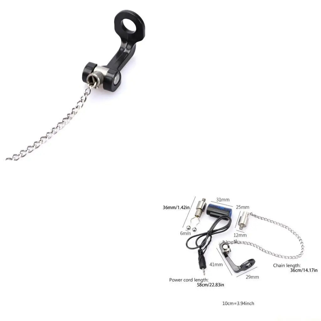 

31BE 1 шт. сигнализация для рыболовной приманки, электронный светодиодный светильник, звуковая сигнализация для рыболовной