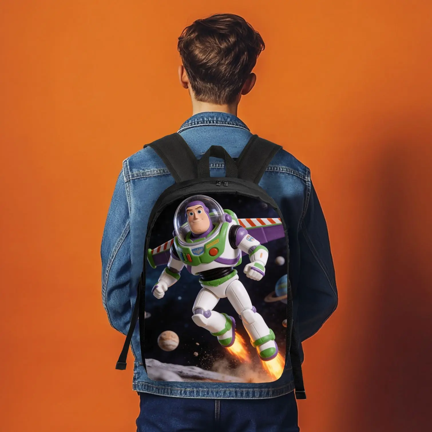 Mochila Disney 1 pieza Toy Story Buzz Lightyear, bolso informal, gran capacidad, regalo de alta calidad, uso diario personalizado