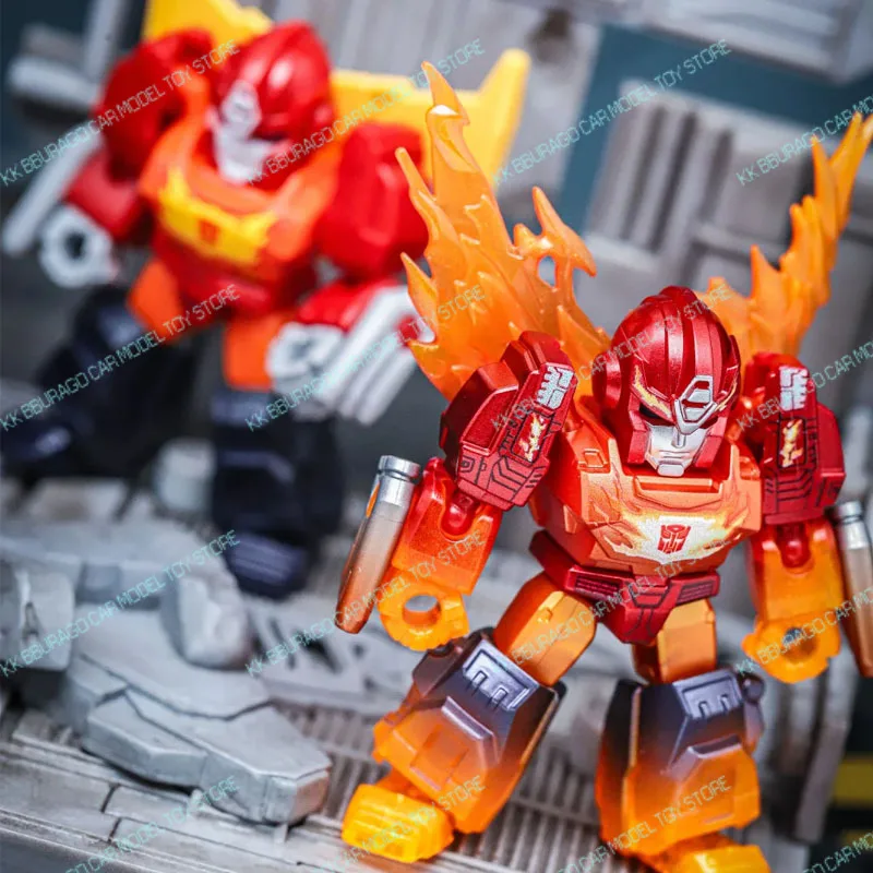 Blokees Transformation Defender Versione 4 Action Figures Set Include Rodimus Prime Grimlock Rumble Blitzwing Dinobots Giocattoli Regalo