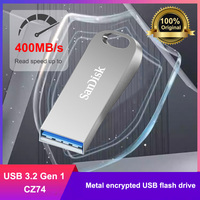 SanDisk Ultra Luxe USB 3.2 Flash Drive 32GB 64GB 128GB 256GB 512GB Memory Stick Read Speed up to 150MB/s-400MB/s Metal U Disk