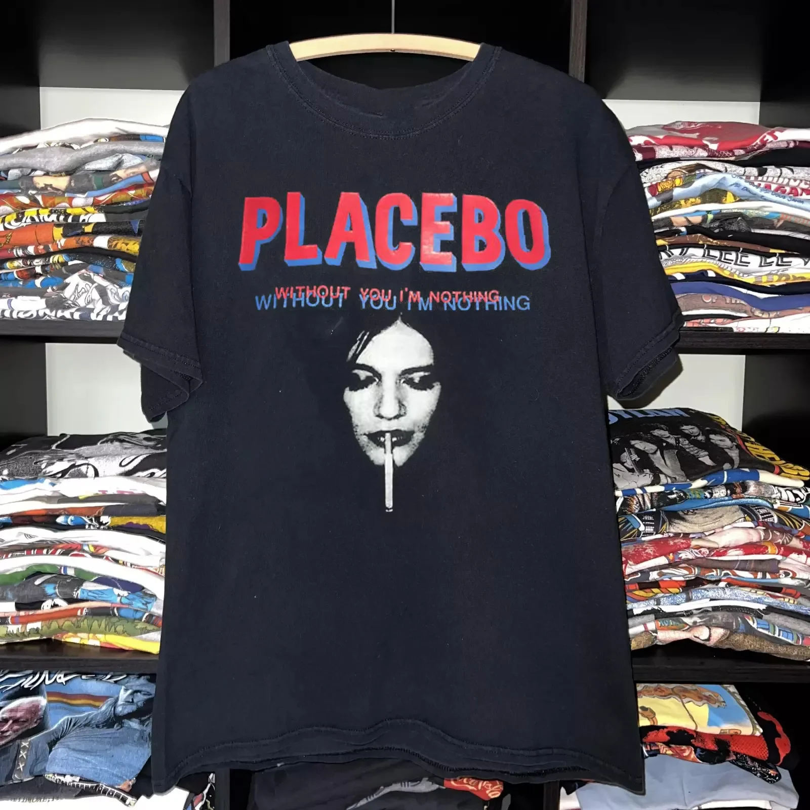 Placebo band Without You I Am Nothing Black T Shirt Full Size S-5XL
