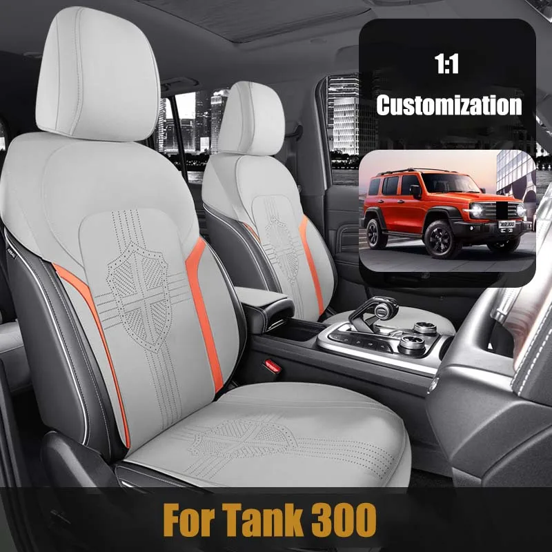 Car Seat Cover Specific Customize for Tank 300 Suede Breathable Saddle Cushion for Car Seat