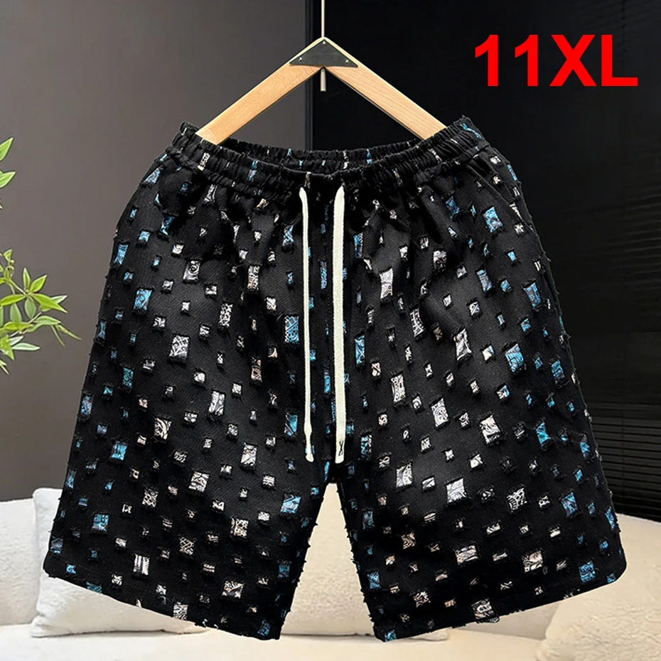 

Летние шорты для мужчин 10XL 11XL, шорты больших размеров, мужская модная уличная одежда, летние короткие брюки больших размеров 10XL 11XL