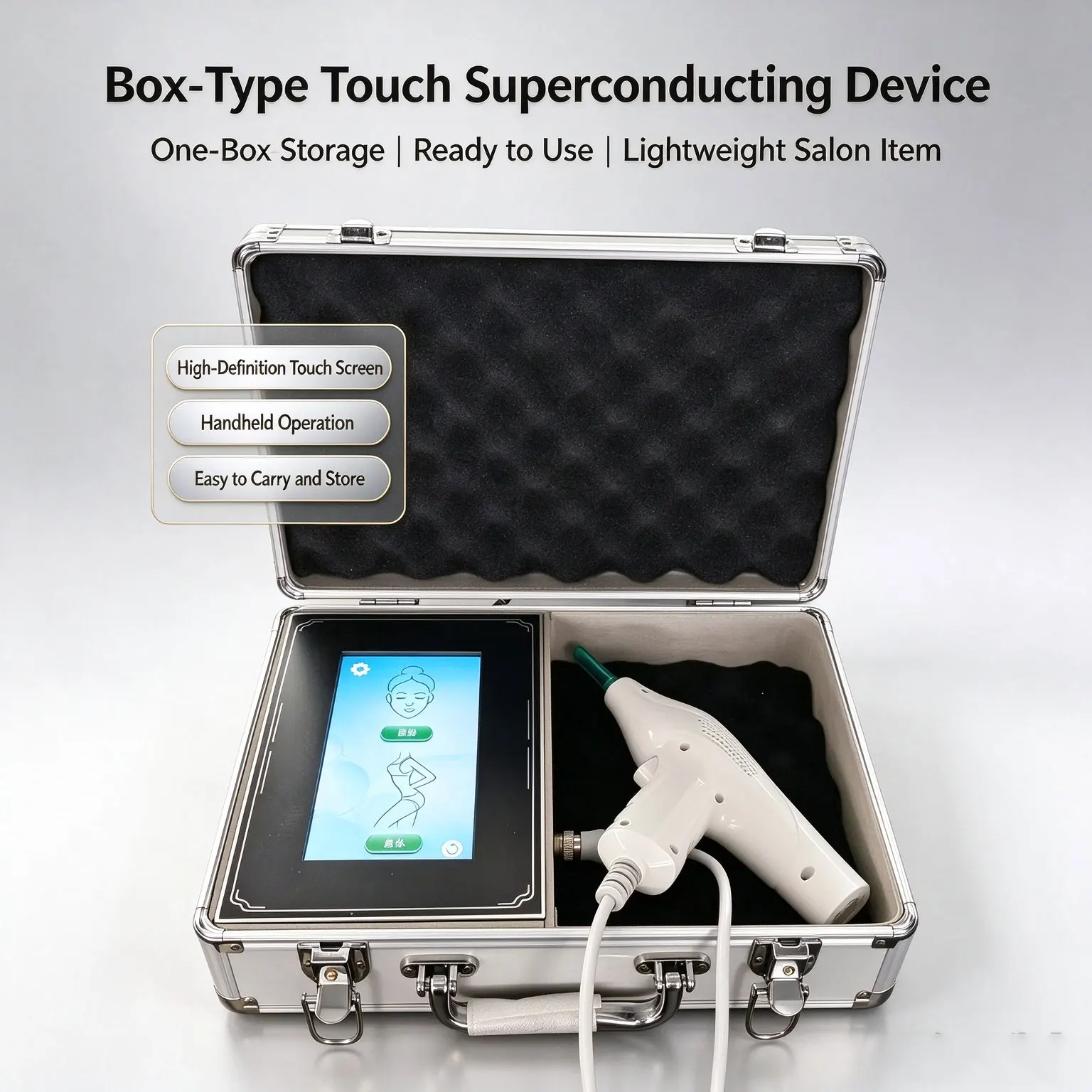Nebulizer Facial Body Hydration Introduction Instrument Hand In Hand With Box Water Light Instrument Whitening Face