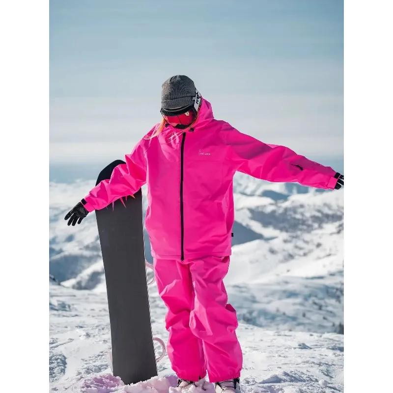 

2025 Winter Oversized Woman Ski Suit Set Women Snowboarding Set Female Outdoor Snowsuit Waterproof Windproof Skiing Jacket Set
