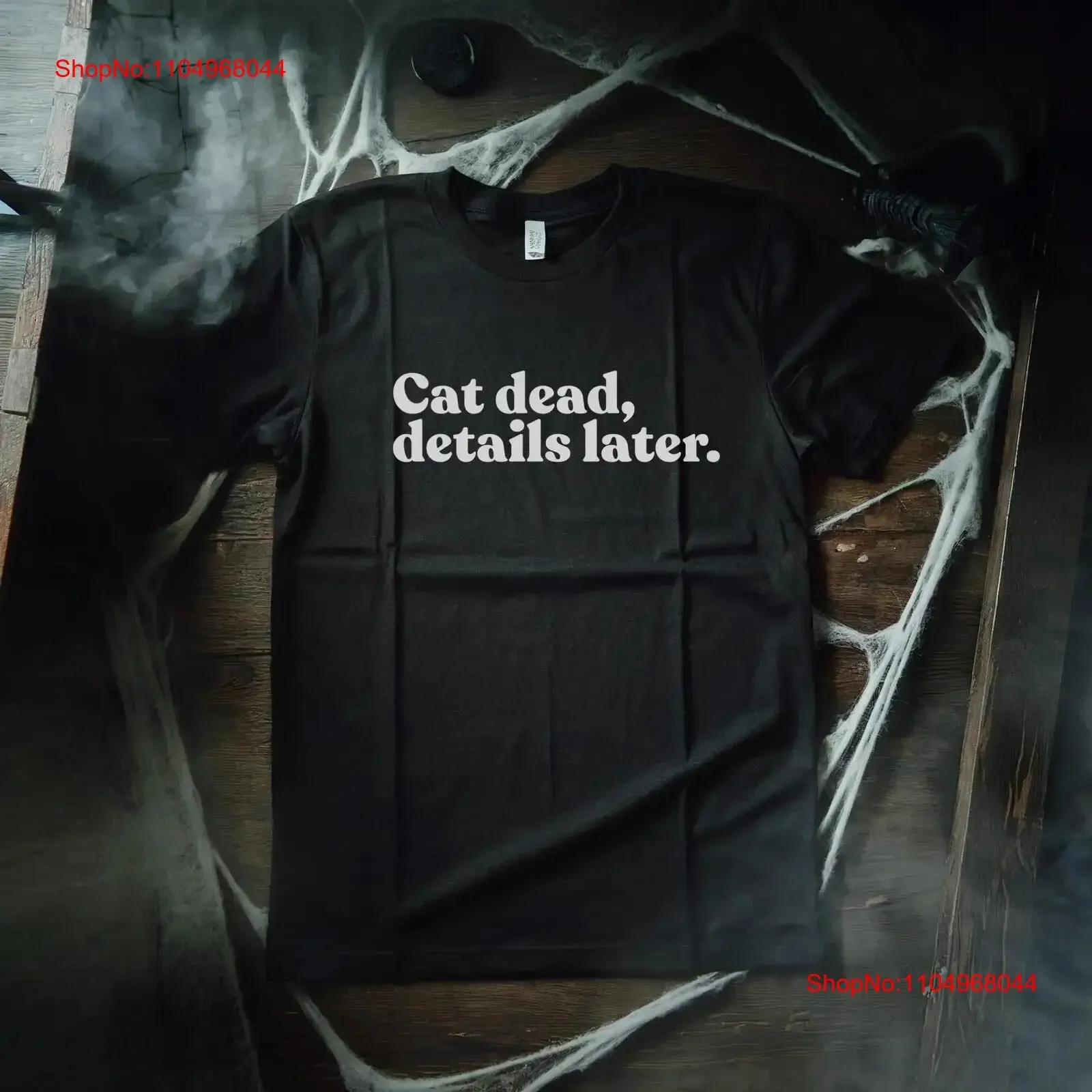 Cat Dead Detalles Later Camiseta Re Animator Stuart Gordon Inspirado fanático de terror película retro vintage vintage Lavado Versátil Suave