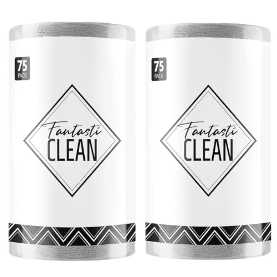 

Рулон салфеток из микрофибры для уборки - 150 штук, отрывные, 30x30 см, многоразовые, моющиеся, ультра-впитывающие, для мытья посуды