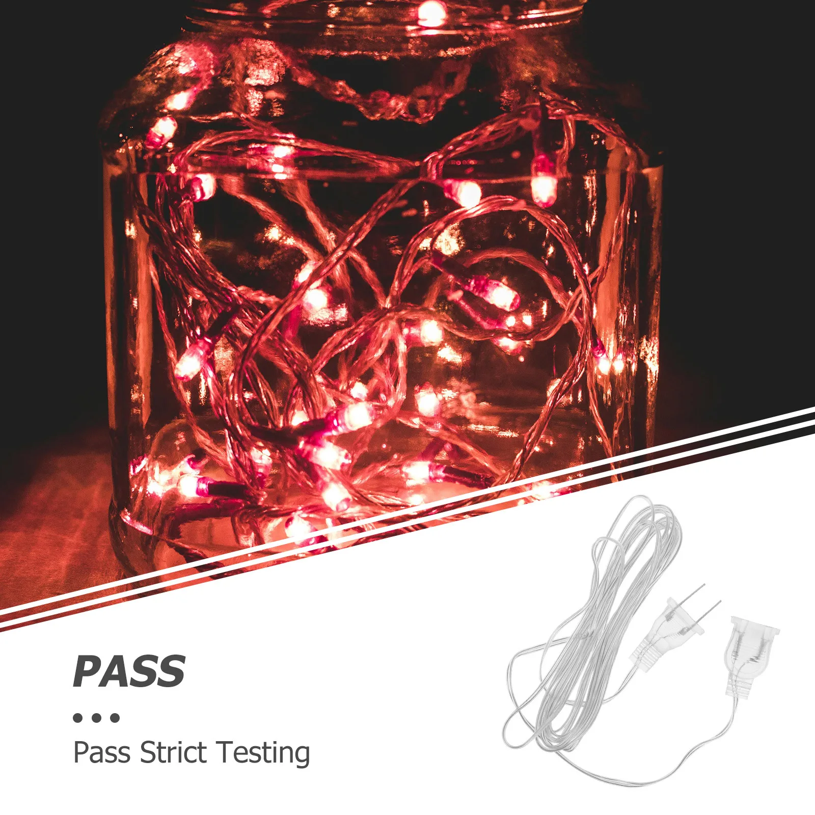 

2 шт., светодиодный удлинитель для занавески, прозрачный кабель для лампы, вилка стандарта США, вечерние, уличный, внутренний, рождественский, удлинительный кабель, теплый