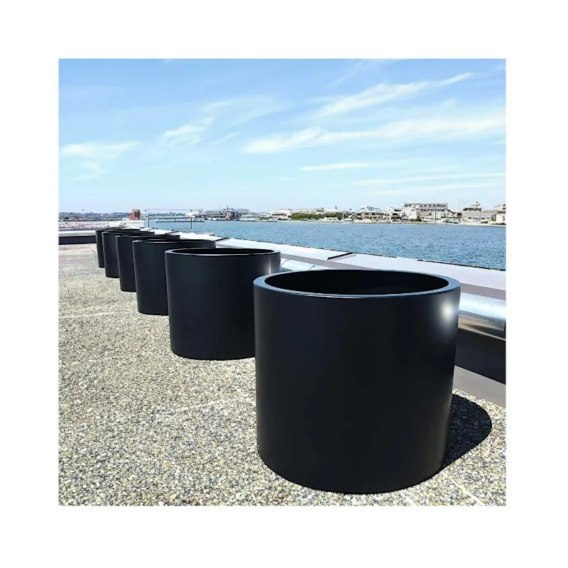 

custom large garden outdoor courtyard flower pot garden flower giant metal flower pot