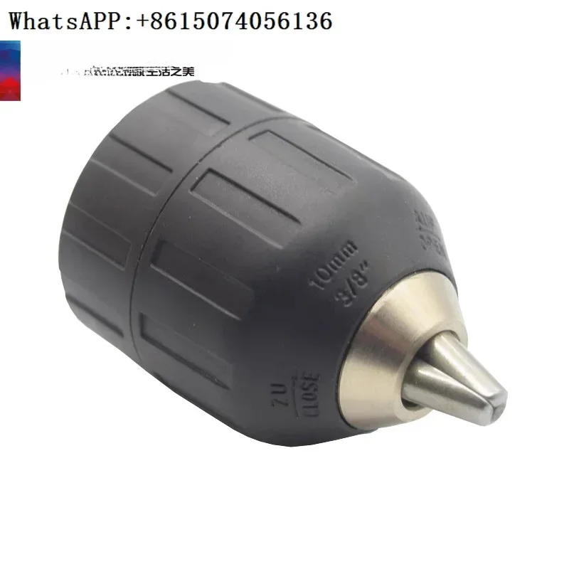 

Оригинальный ручной сверлильный патрон 1,0-10 мм, пластиковый самоблокирующийся быстрый зажим, головка 3/8 диаметр отверстия 10 мм