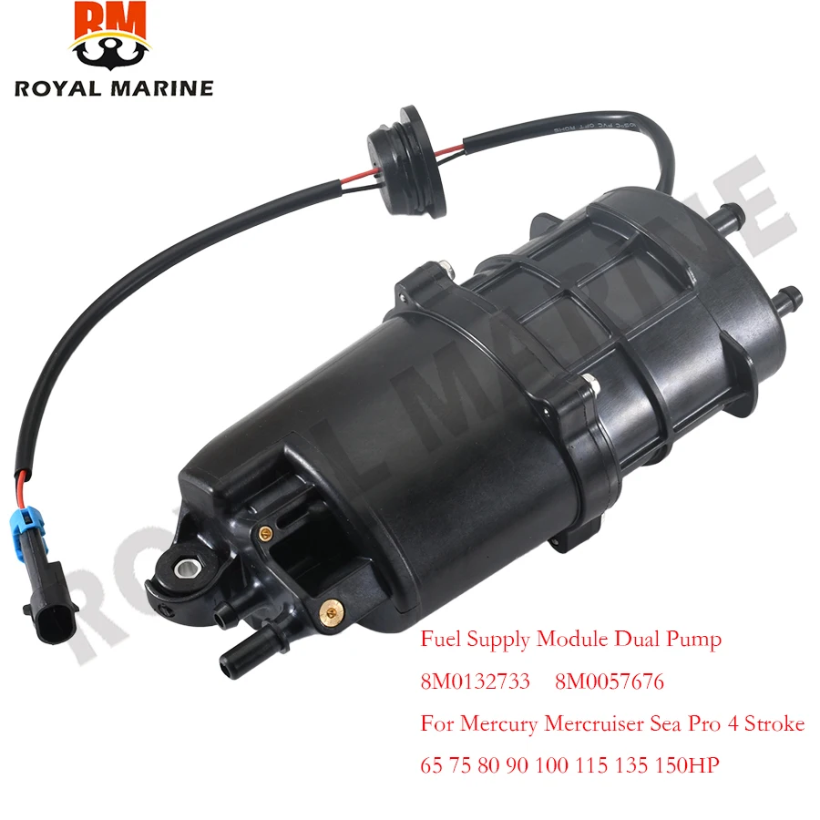 8M0132733 8M0057676 Fuel Supply Module Dual Pump for Mercury Mercruiser Sea Pro 4 Stroke 65 75 80 90 100 115 135 150HP Outboard