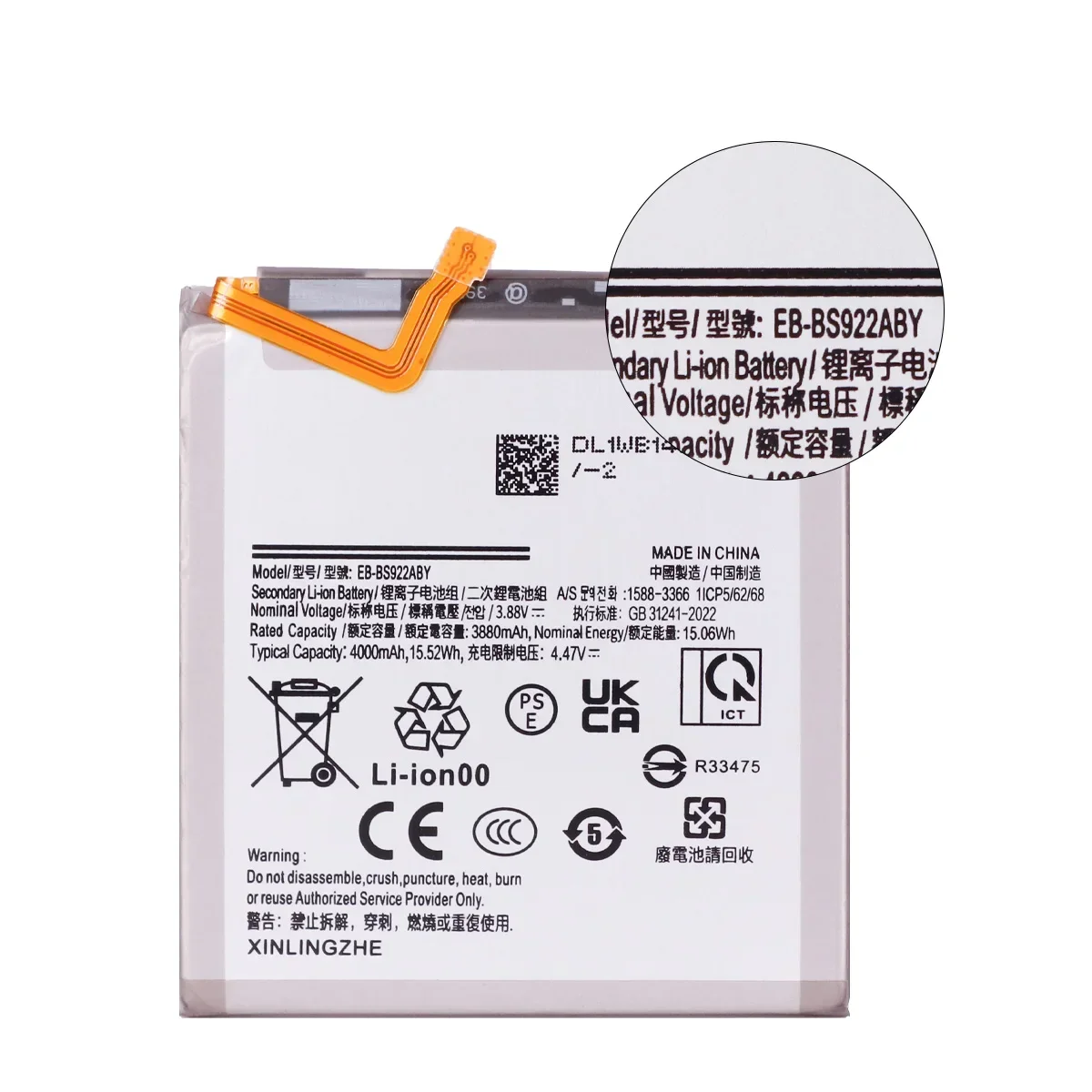 Brand New EB-BS922ABE EB-BS922ABY 4000mAh Battery For Samsung Galaxy S24 Mobile Phone Batteries