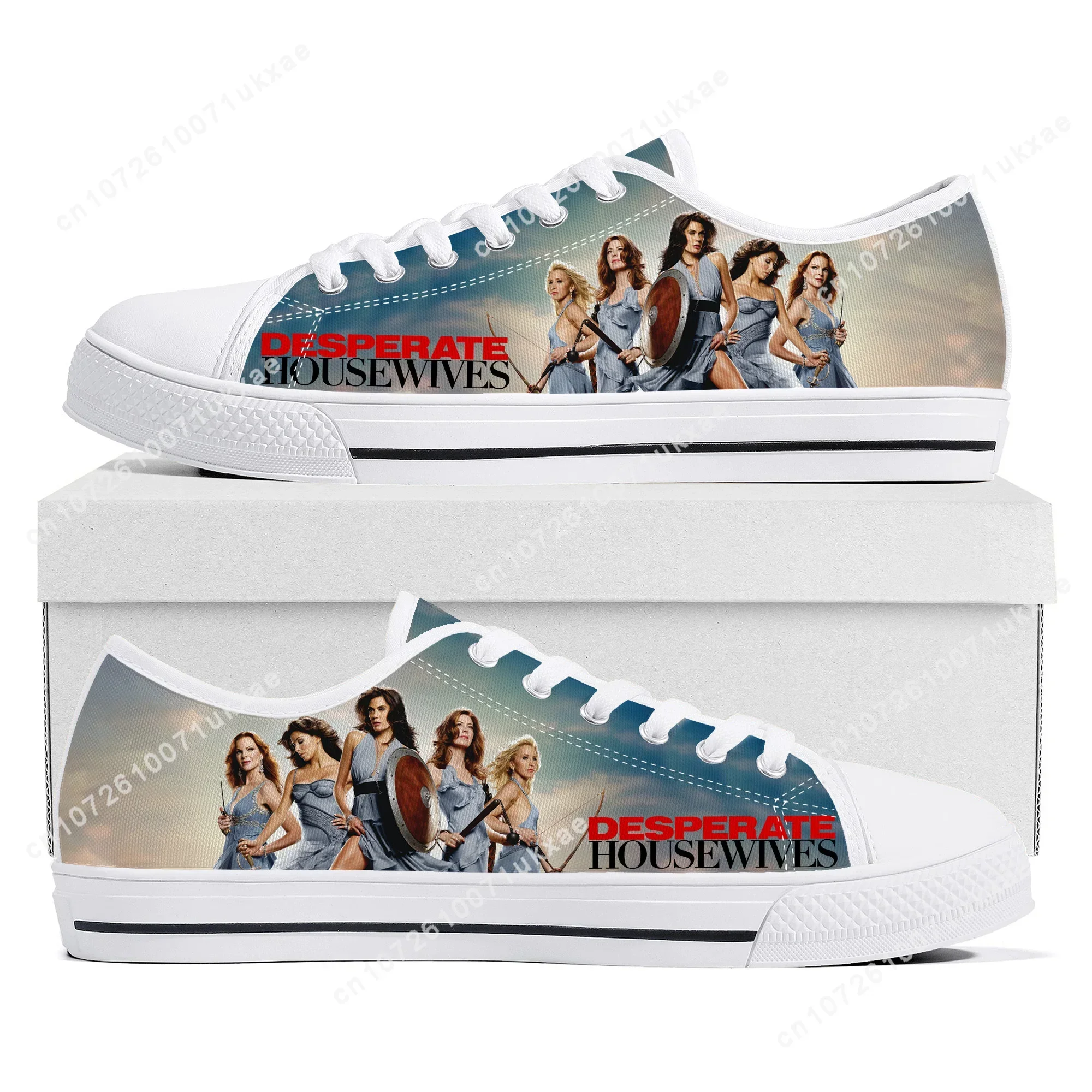 Desperate Housewives Low Top Sneakers Mens Womens Teenager Bree Van de Kamp Canvas Sneaker couple Casual Shoes Custom Made Shoe