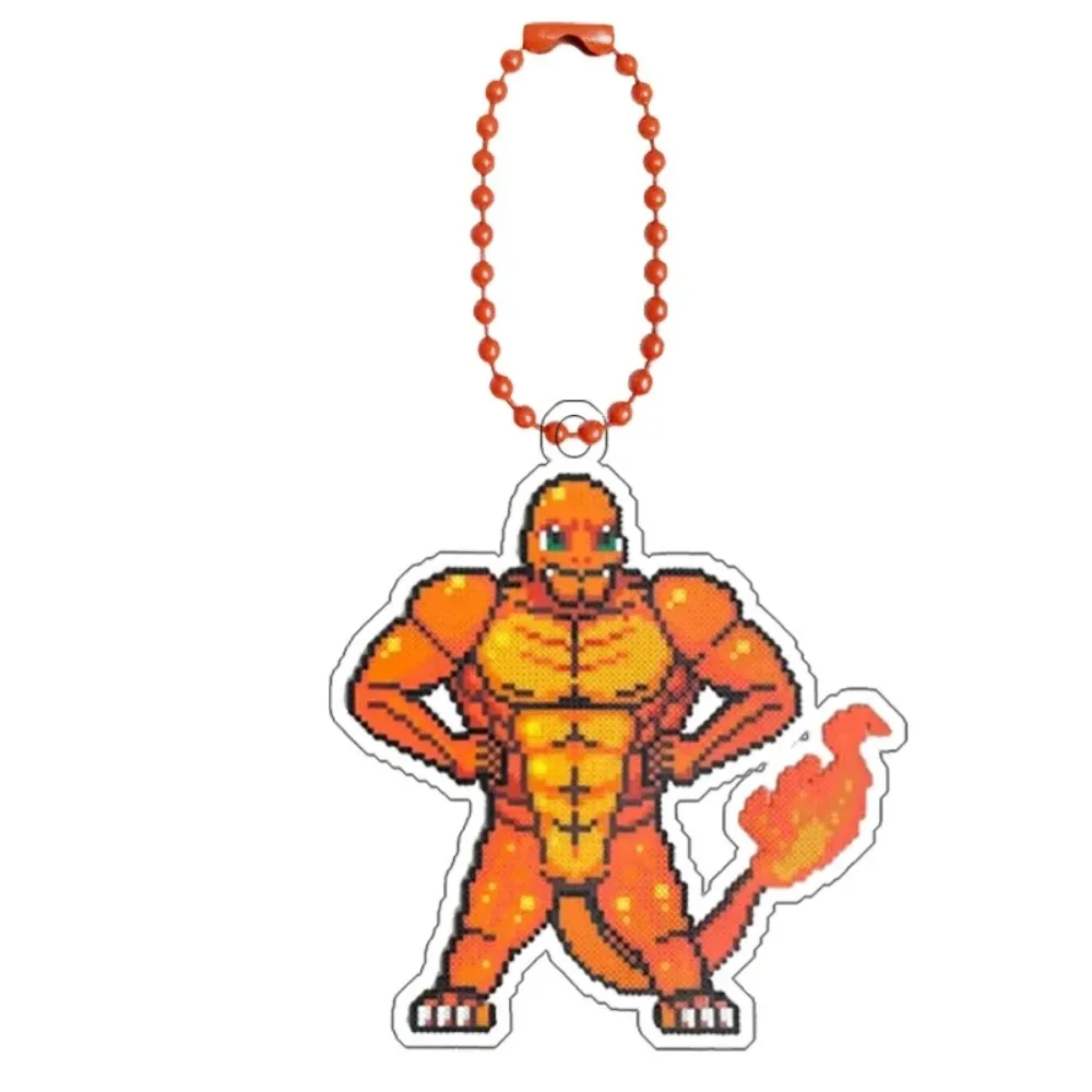 Für Pokemon Bulbasaur Squirtle Charmander Diy Cartoon Nette Acryl Schlüsselbund Rucksack Zubehör Anhänger Anime Sammlung Geschenk
