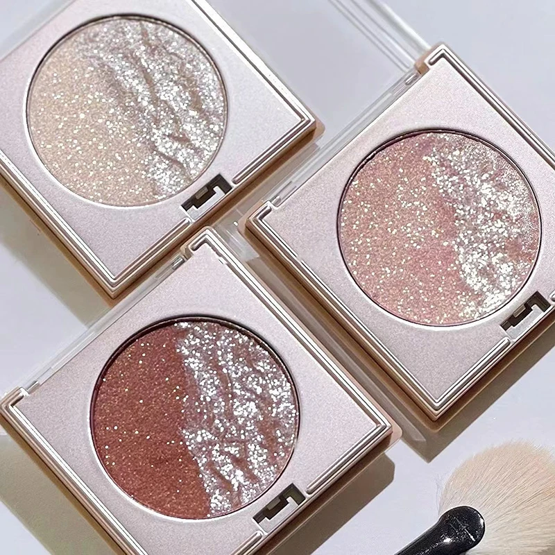 Glitter Powder Earth Color Lasting Monochrome Eyeshadow Palette Eye Makeup Eye Shadow Pearl Non-smudging Delicate Highlights ﻿